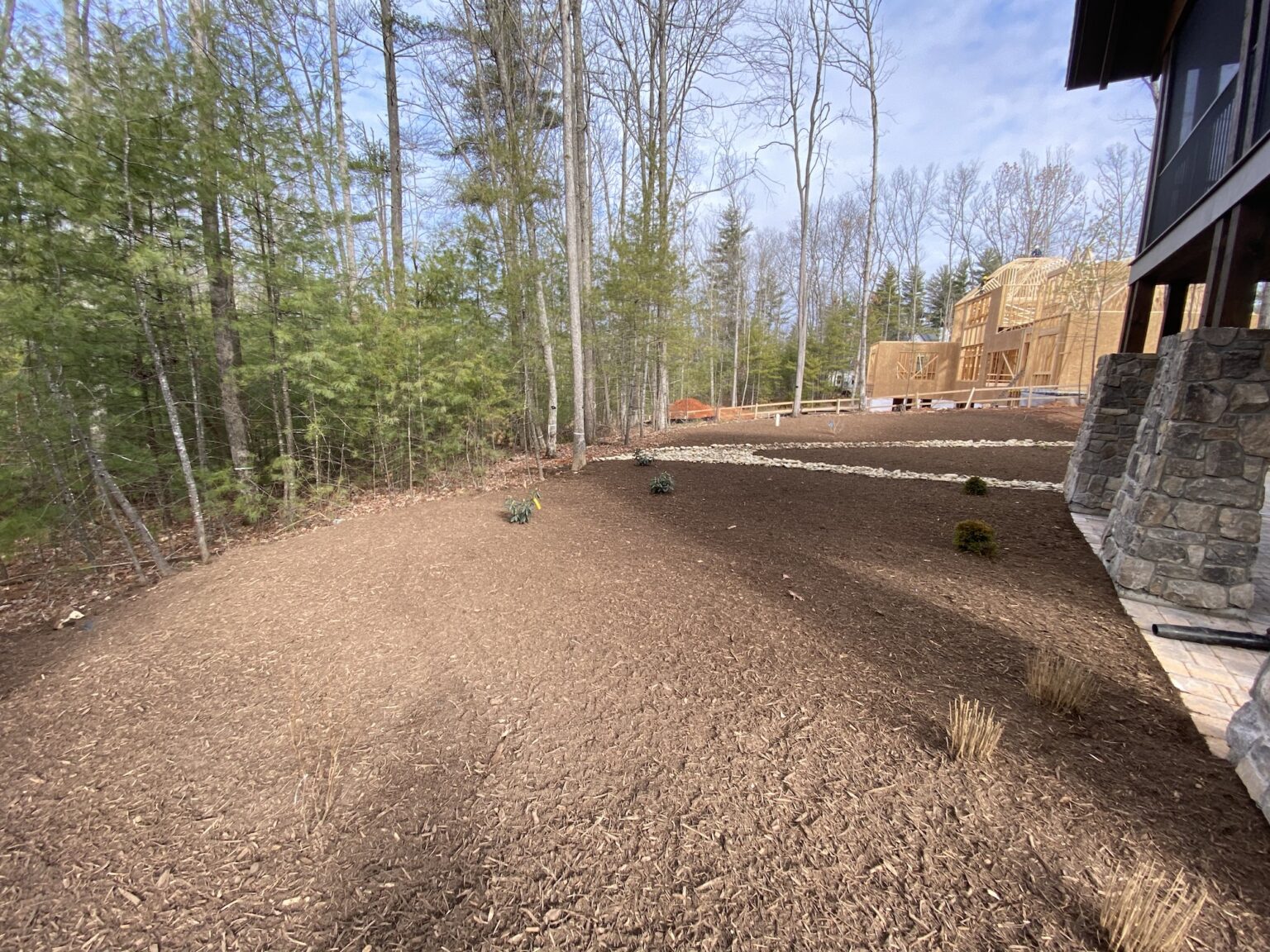 Blowing Mulch Huntersville NC Mulching Company Near Me