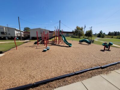 playground mulch installation